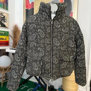 Bandana Paisley Oversized Puffer Coat